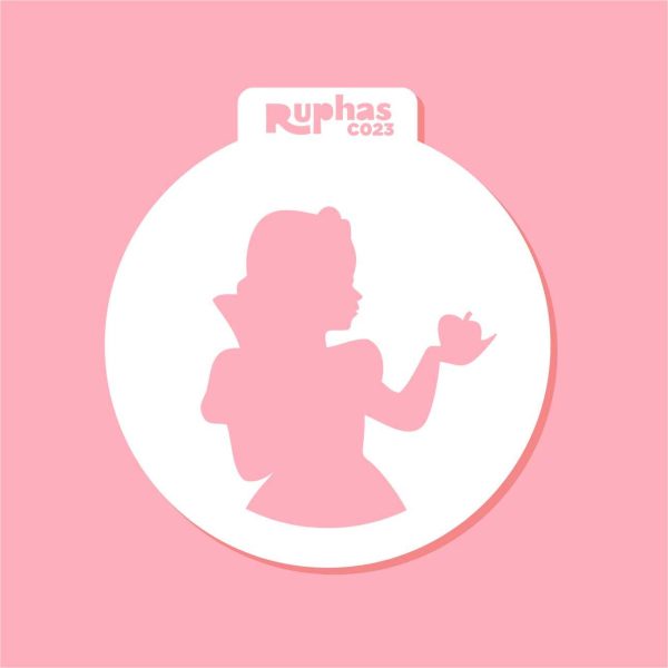 Stencil C023 Blancanieves Cupcakes